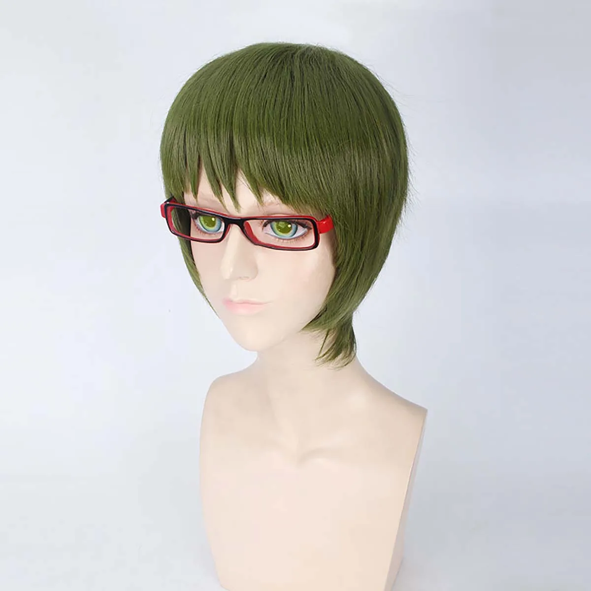 Anime Kuroko Geen Basketbal cosplay Kagami Taiga Rood Zwart Ombre Pruik