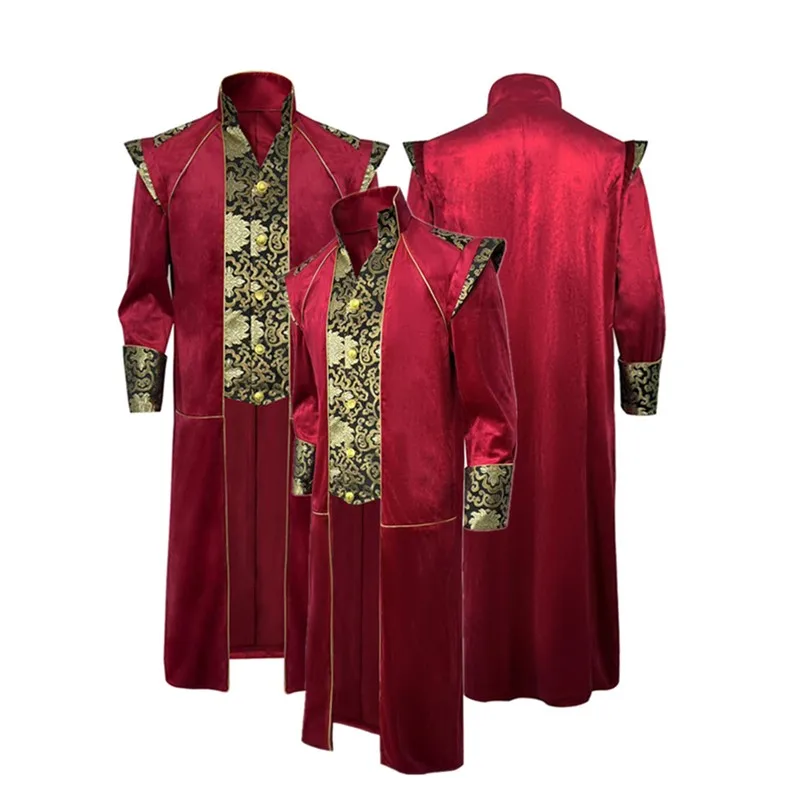 

Steampunk Cosplay Coat Adult Men Retro Medieval Costume Gothic Victorian Frock Jacket Outfits Halloween Carnival Party Suit