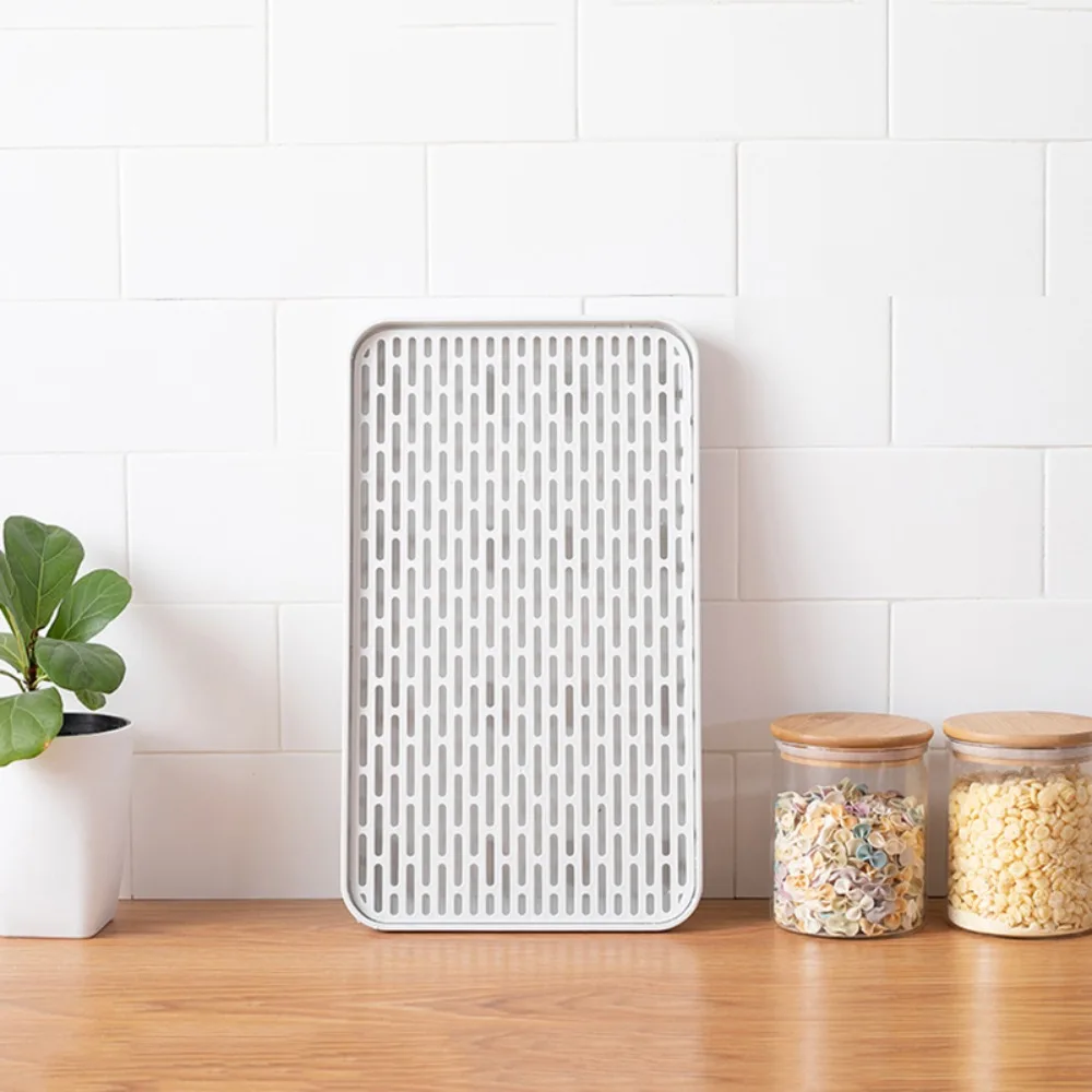 Detachable Tableware Drain Tray Grids Design Easy Clean Dish Drainer Storage Tray Kitchen Accessory Double Layer
