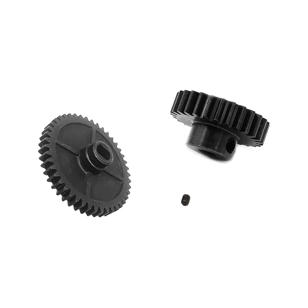 

144001 Steel Metal 44T Diff Main Gear Reduction Gear & 27T Motor Gear Pinion Suitable for WLtoys 1/14 RC Car Upgrade Parts