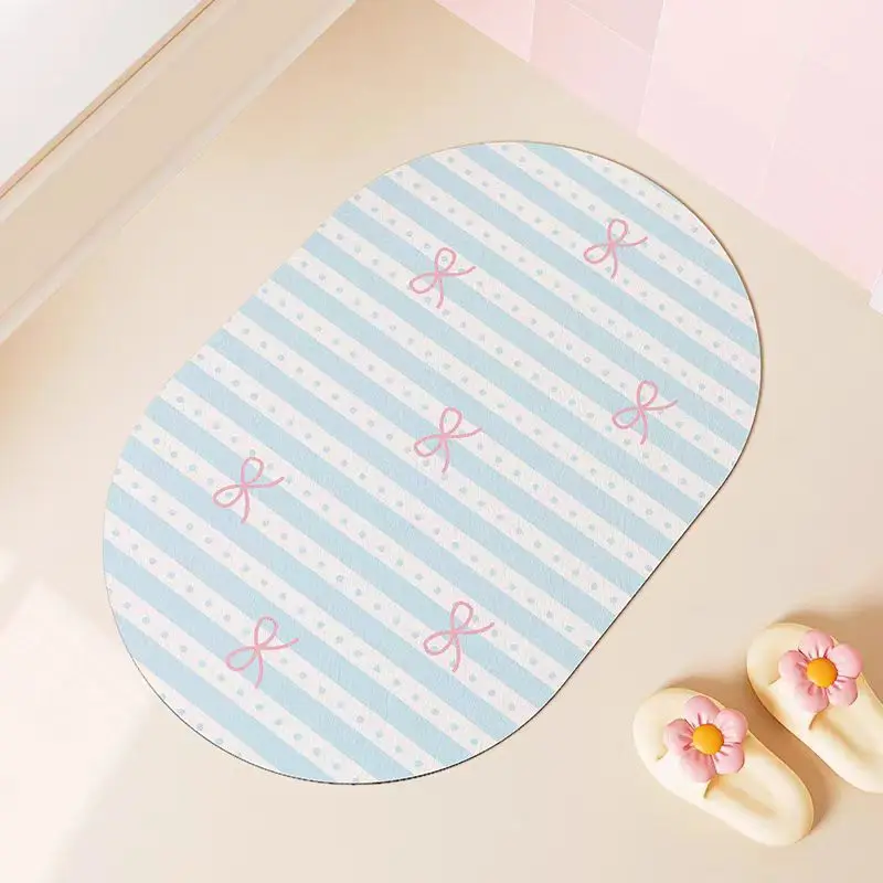 carpet bathroom floor mat diatom mud water absorption quick drying dirt-resistant foot pad non-slip toilet door toilet non-slip