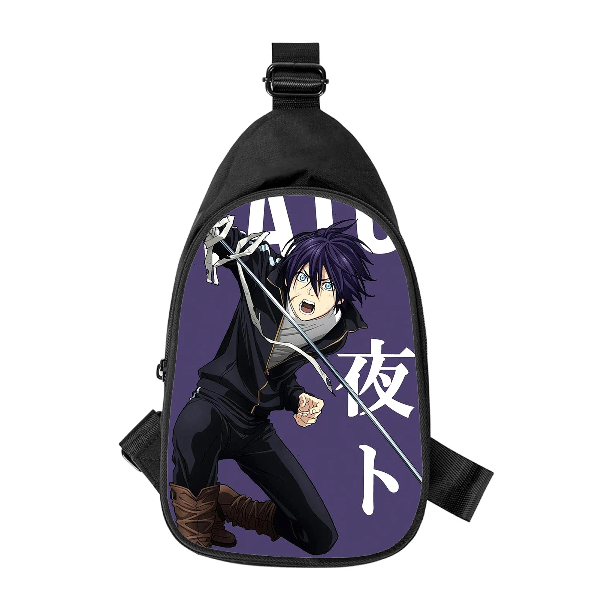 Noragami yato-Bolso de pecho cruzado con estampado 3D para hombre y mujer, morral de hombro cruzado diagonalmente, paquete de cintura escolar para marido, nuevo