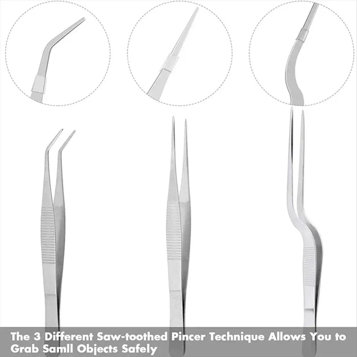 A56K 6Pcs Stainless Steel Kitchen Tongs Chef Cooking Tweezers Drawing Spoons Spatula for Food Styling Culinary