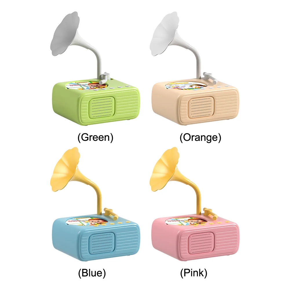 Fonógrafo infantil con parlantes Reproductor de historias y música Fonógrafo educativo para niños y niñas mayores de 3 años