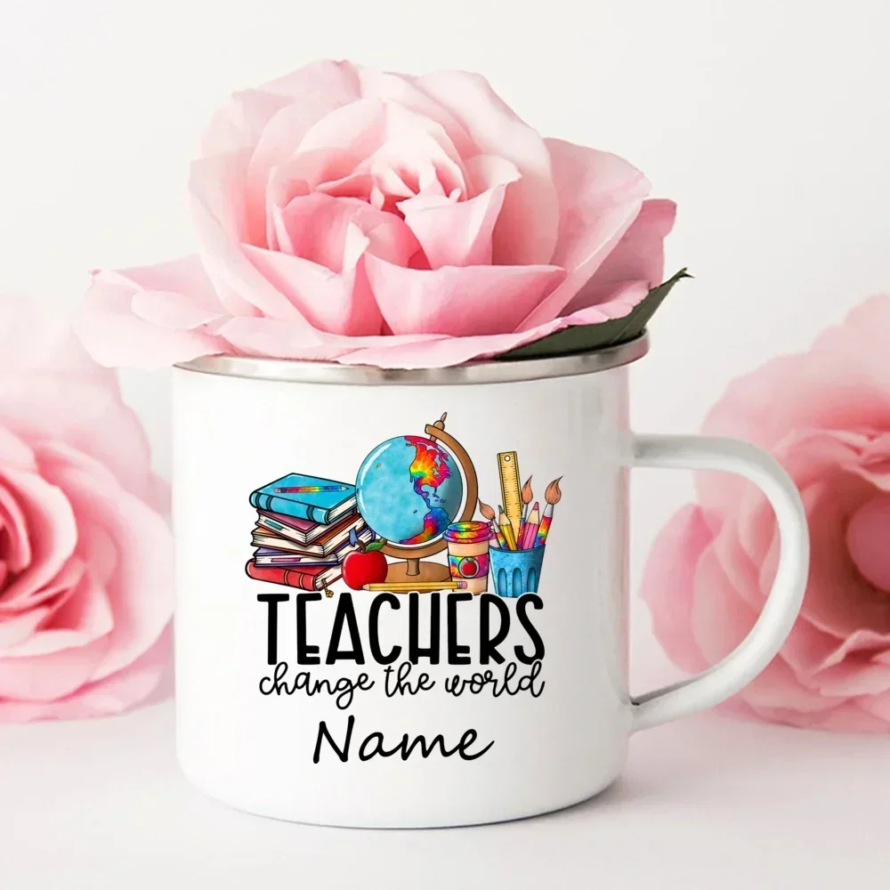 Personalized Custom Name Enamel Mug Coffee Mugs Tea Cup Mug Cute Funny Cups Drinkware Rare Beer Travel Original Unusual Anime