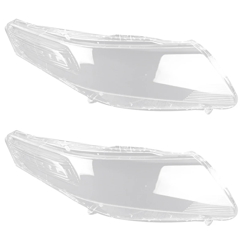 

2X For Honda City 2009-2014 Right Car Headlight Cover Head Light Lamp Transparent Lampshade Shell Lens Glass