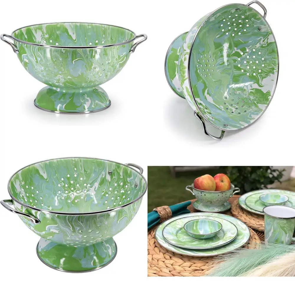 

Большая 5-литровая цветная эмалированная кастрюля в стиле Моне