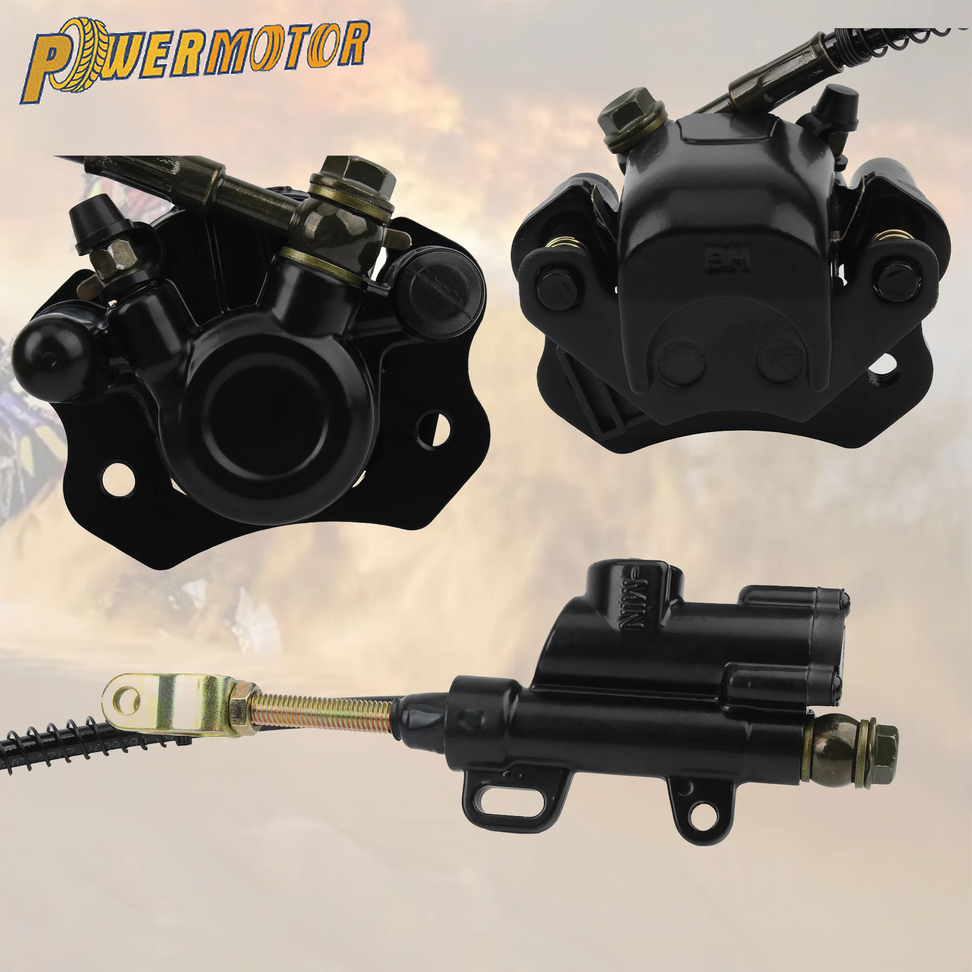 

Motorcycle Rear Disc Hydraulic Brake System Caliper Foot Brake Accessories For 50cc 90cc 110cc 125cc Chinese ATV Quad Karting