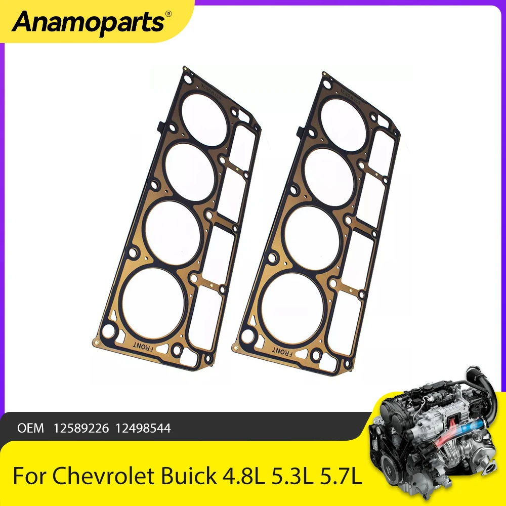 Engine Parts Head Gaskets Fit 4.8 5.3 5.7 For 02-14 Chevrolet Buick GMC Hummer 4.8L 5.3L 5.7L V8 OHV LS1 LS6 MLS OEM 12589226