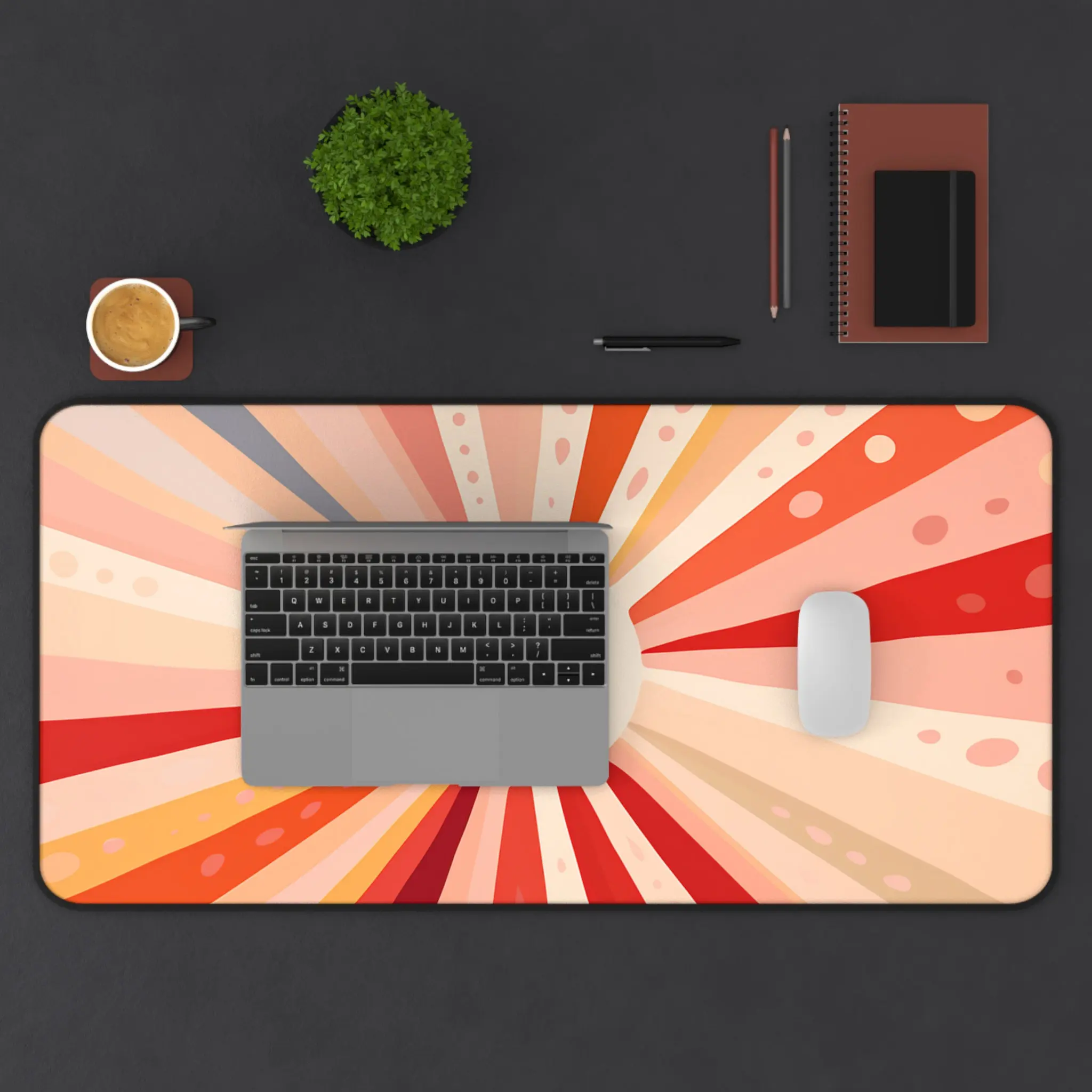 Boho Desk Mat, Large Mouse Pad, Abstract Desk Mats, Office Gift, Gaming Desk Pad, Colorful Aesthetic Mousepad, Minimalist XXL