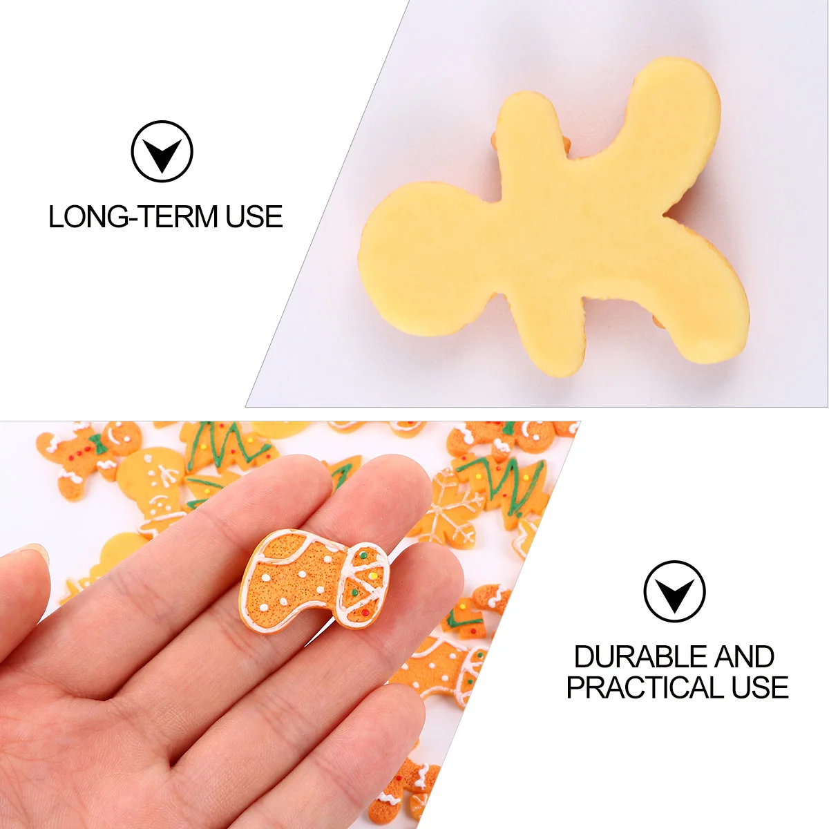 

50 Pcs Ornaments for Christmas Tree Resin Pendant Charm Jewelry Making Pendants Scrapbooking