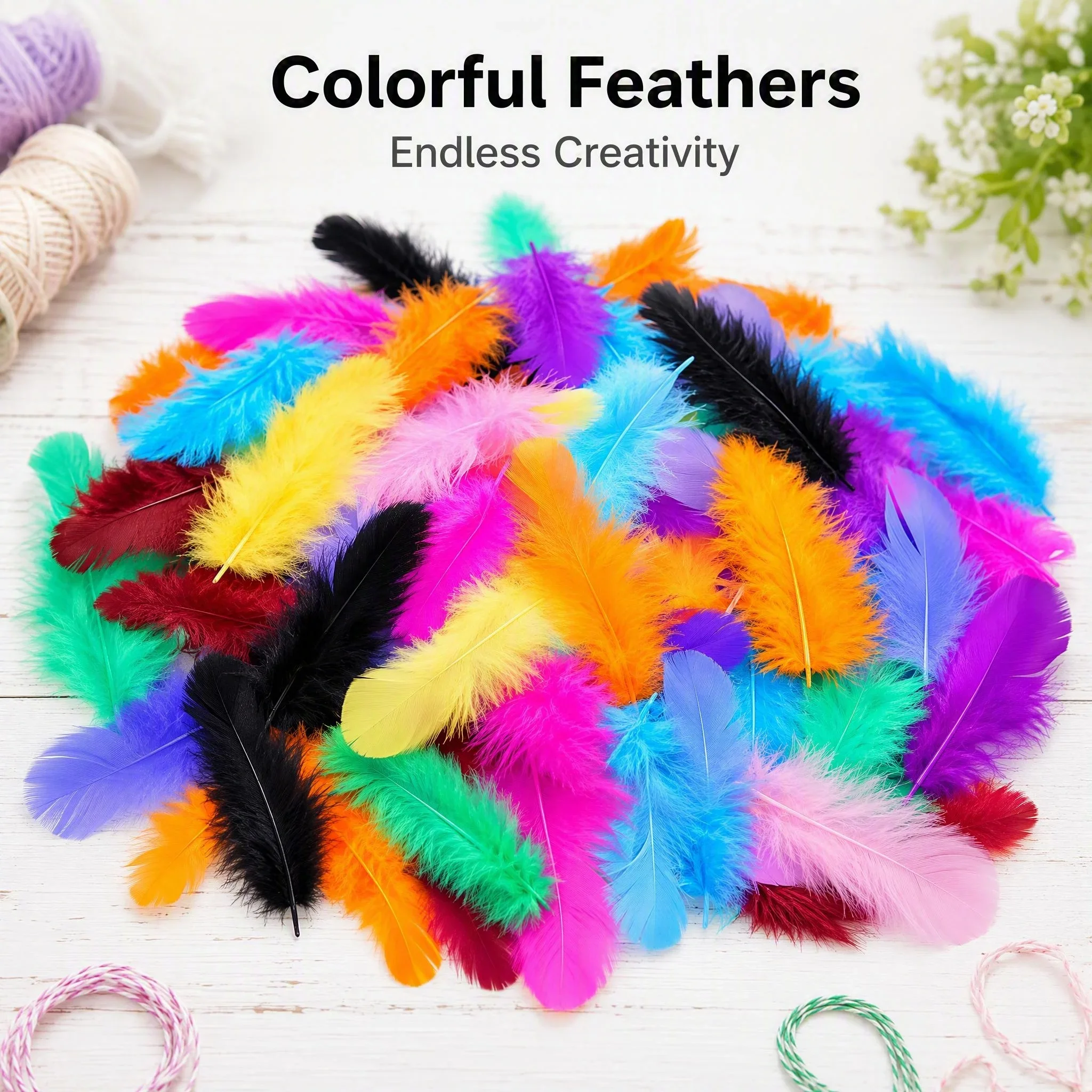 Wholesale Colorful Chicken Feathers 5-8cm Dyed Soft Plume Feathers DIY Crafts Jewelry Dream Catcher Cat Toys Decoration Supplies