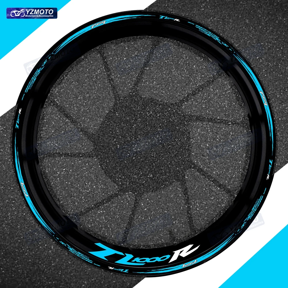 

Для мотоцикла TL1000R TL1000 R 17-дюймовая наклейка на переднее и заднее колесо, водостойкая светоотражающая декоративная наклейка на обод втулки в полоску
