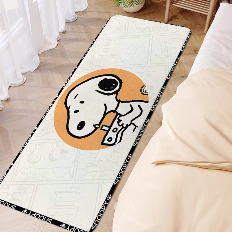 

Kitchen Mat B-Snoopys Washable Non-slip Rug Aesthetic Door Entrance Carpet for Bedroom Useful Thing for Home Decorations Bathmat