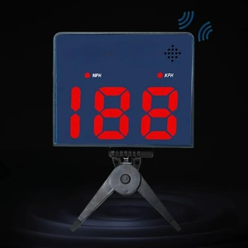 High Precision Speed Radar Instrument Plastic Ultrathin Speed Radar Professional Sports Equipment Portable Tennis Speedometer
