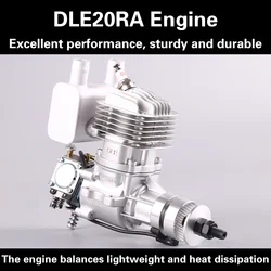 DLE Original New DLE 20CC DLE20RA Engine for RC Model Two Strokes Single Cylinder Rear Exhaust Natural Air
