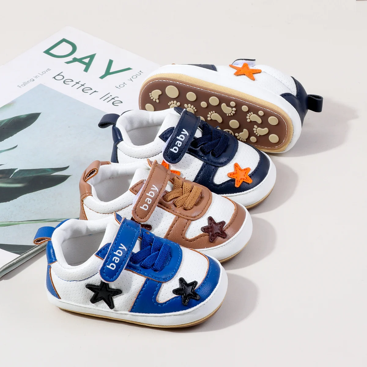 

Первая прогулочная повседневная обувь для новорожденных мальчиков и девочек, уличная противоскользящая подошва из ТПР для детей 0-18 месяцев, обувь унисекс для малышей