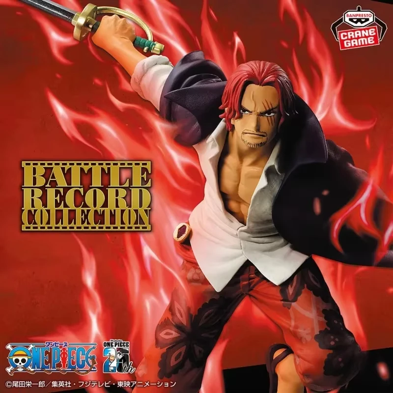 

In Stock Genuine Bandai Banpresto One Piece Battle Record Collection Shanks Anime Model Figure Original Boxed Doll Toy Kid Gift