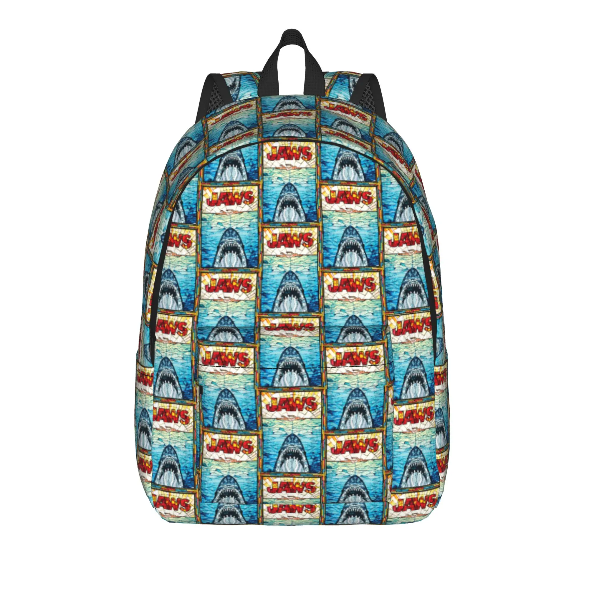 Jaws 50th Anniversary Poster  Backpack Student Unisex Backpacks Polyester Streetwear School Bags College Designer Rucksack