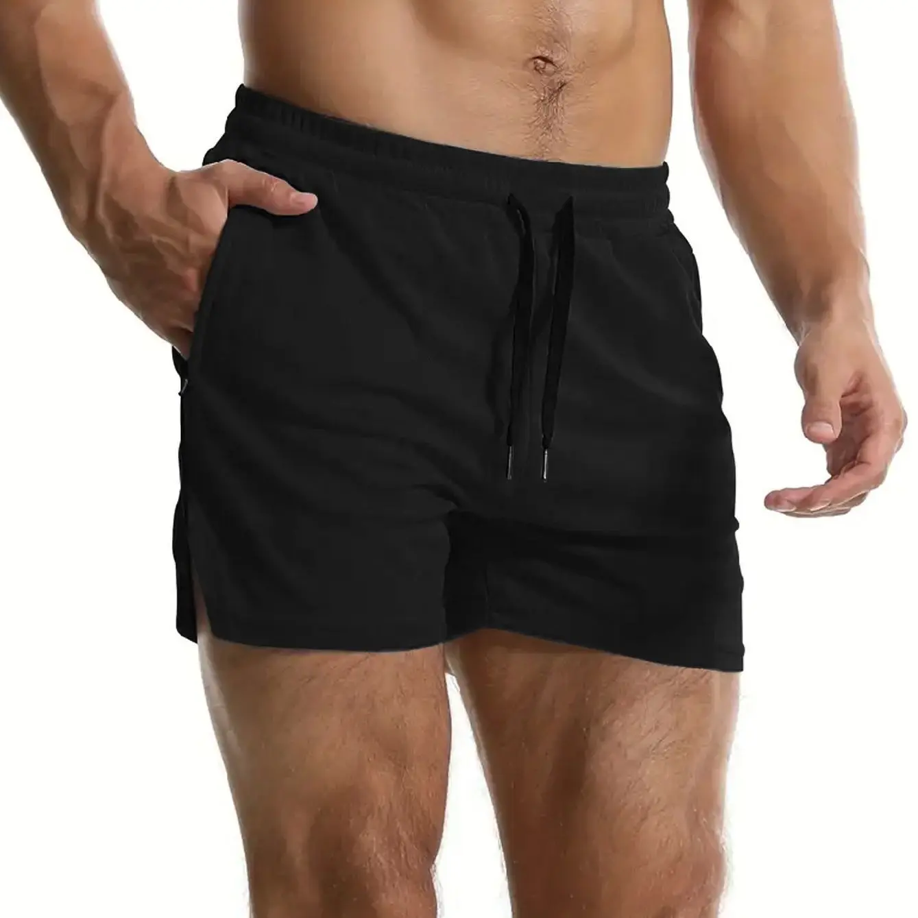 

Men's Running Shorts Summer Gym Fitness Jogging Clothing Beach Bottoms Workout Training Male Short Pant Football Sport Shorts