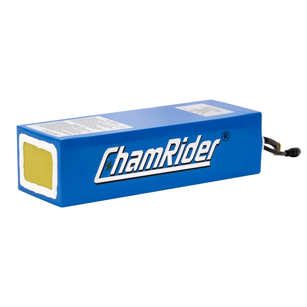 Chamrider E-Bike Akku 36V Elektrofahrrad-Batterie 21AH PVC-Akku 30A BMS-Batterie 18650 Lithium-Zellen 500W 750W