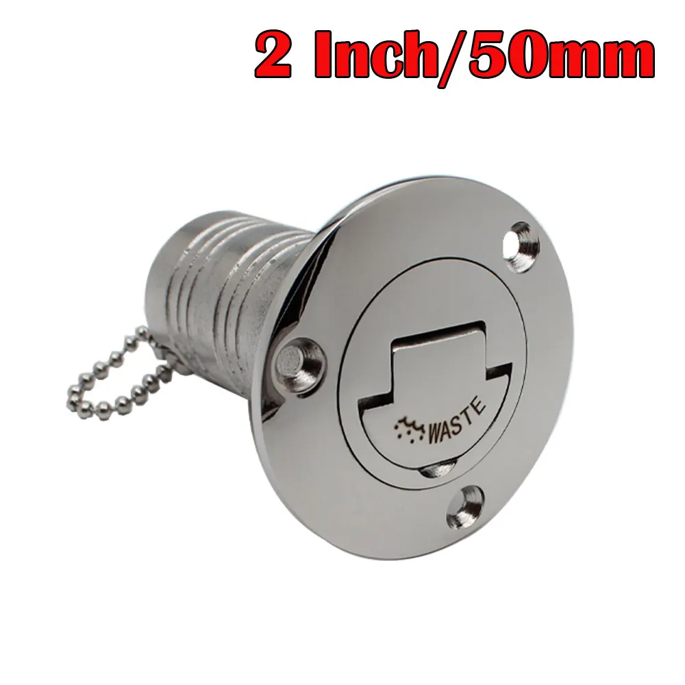Nieuwe Rvs 316 Dekvuller GAS DIESEL BRANDSTOF AFVAL WATER 38mm 50mm Spiegel Polish Marine Boot hardware Dek Vuldop