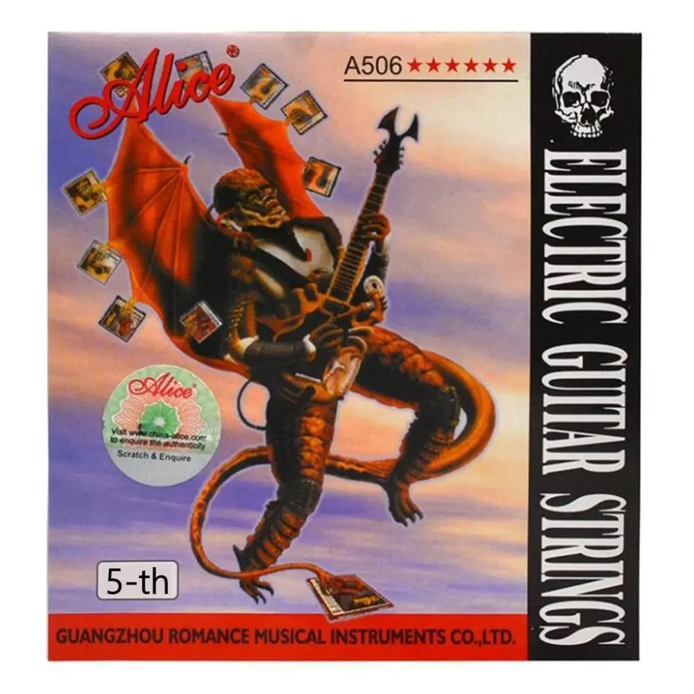 

A506SL A506 Electric Guitar Strings E (1st) - (6th) Nickel Alloy Electric Guitar Strings Universal Durable