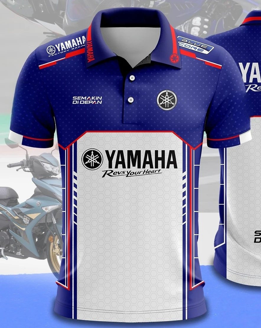 2026 New Yamaha Team Polo Shirt Exclusive Racing Version MXGP Off-road Motorcycle Short Sleeved Track Uniform QuickDrying Tshirt