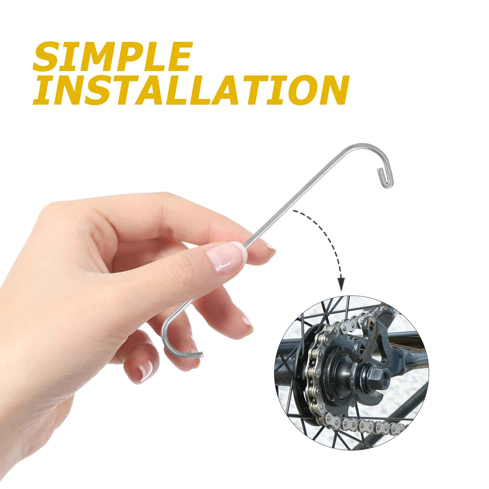 

20Pcs Bike Chain Hooks Sturdy Stainless Steel Bike Chain Removal Tools Essential Bicycle Repair and Maintenance Kit