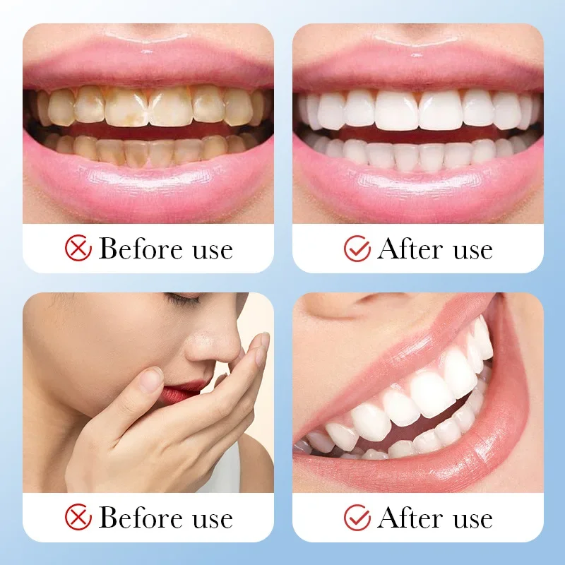 Heallor Sea Salt Whitening Toothpaste Brightening & Stain Removing Toothpaste Fresh Breath Teeth Whiten Toothpaste