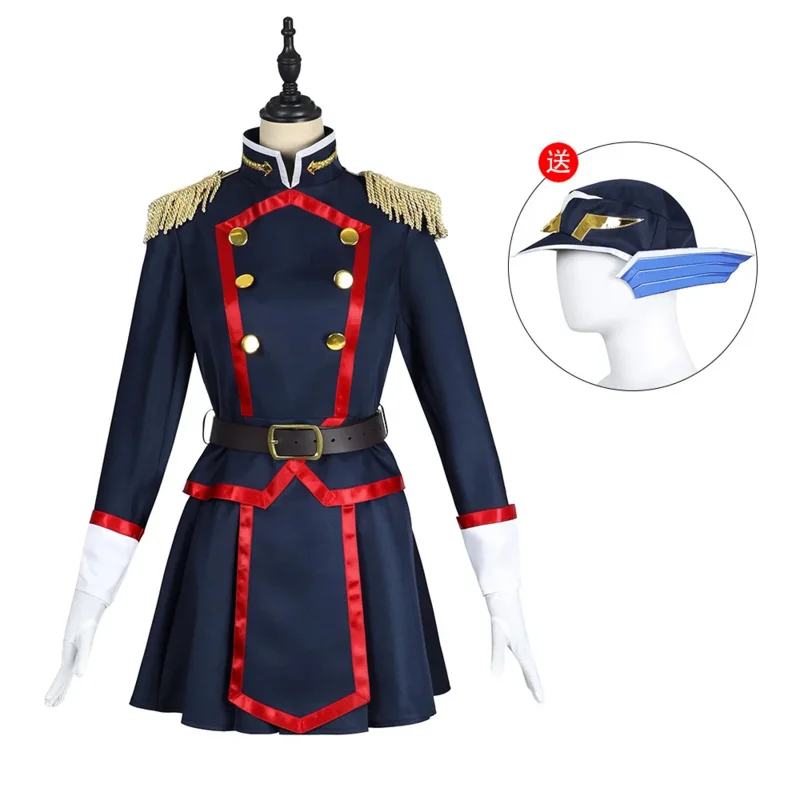 New Chained Soldier Uzen Kyoka Cosplay Anime Uzen Kyouka Cosplay Costume Halloween Uniform Dress Anti-Demon Corps 7th Unit Chief