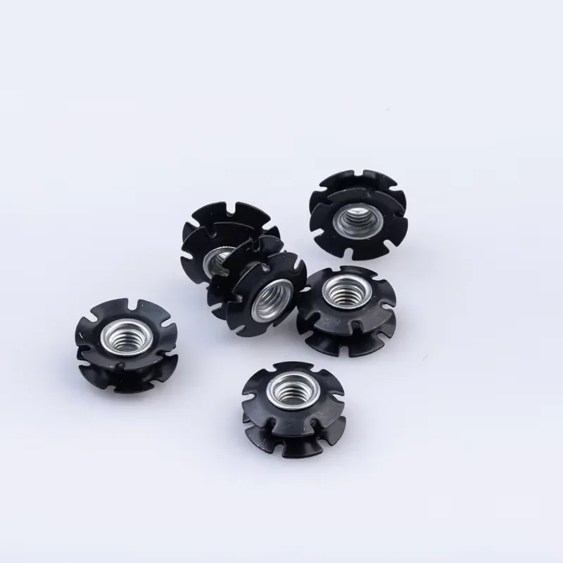 for Steel Furniture Spring Threaded Pipe Connection Insert Nut Sunflower Lock Nut Mountain Bike Bicycle Star Nut