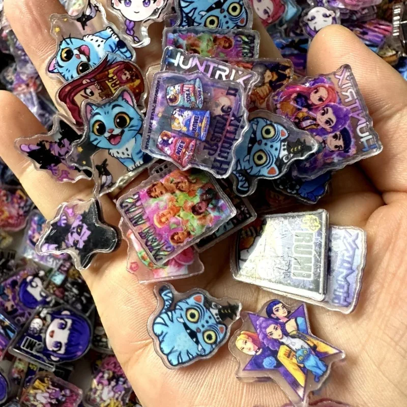 

Аниме K-pops Ddemons Hunters 2 см акриловый кулон Kawaii акриловая нашивка ручной работы аксессуары «сделай сам» брелок PP клип патч игрушка 52 шт.