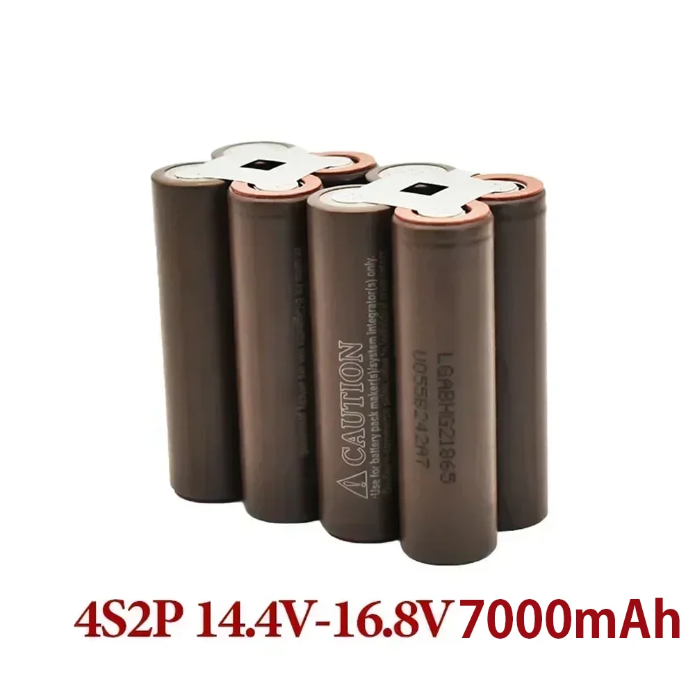 Batteria personalizzata 18650 HG2 cacciavite 30A trapano elettrico batteria Li-lon 3 s1p 3 s2p 4 s1p 4 s2p 5 s2p 3.7V-21V 3500mAh -7000mAh