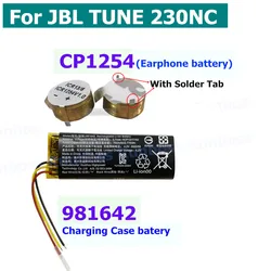 New 750mAh 3.7V Li-ion Battery for JBL Tune 230NC 230 NC TUNE230NC TWS Wireless Bluetooth Earphone Charging Compartment Battery
