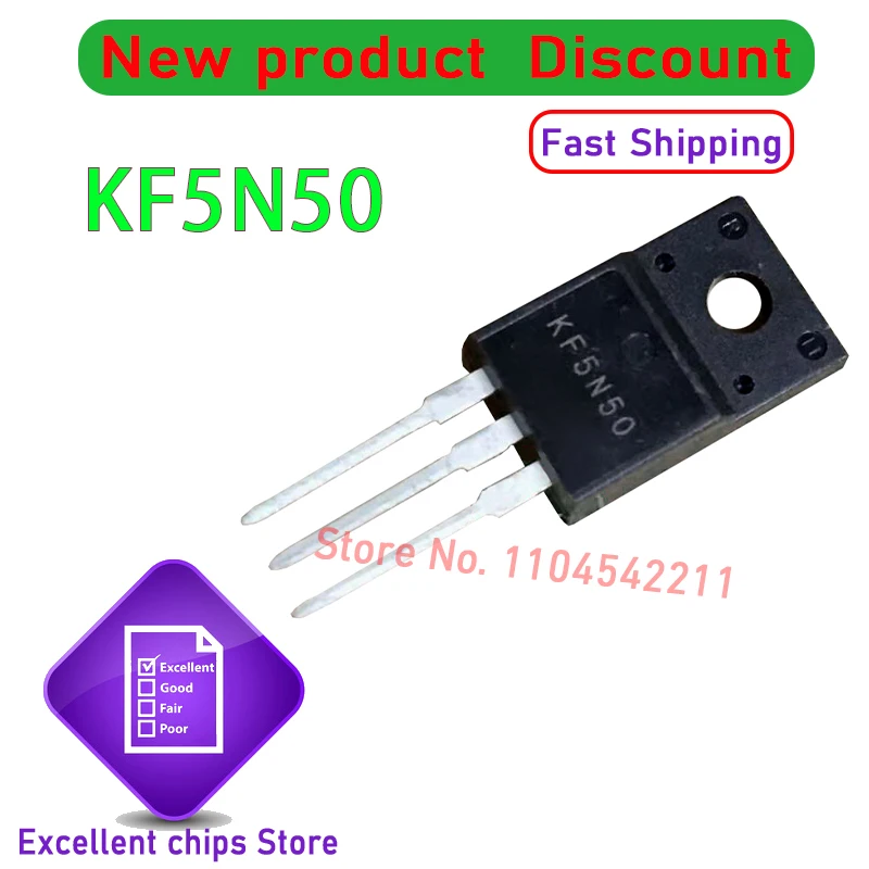 KF5N50 KF7N60 KF7N50 KF9N50 KF10N60 KF10N68 KF5N60 KF11N50 KF19N20 KF6N60 KF5N65 KF7N80 KF7N65 KF10N65 TO-220 5PCS