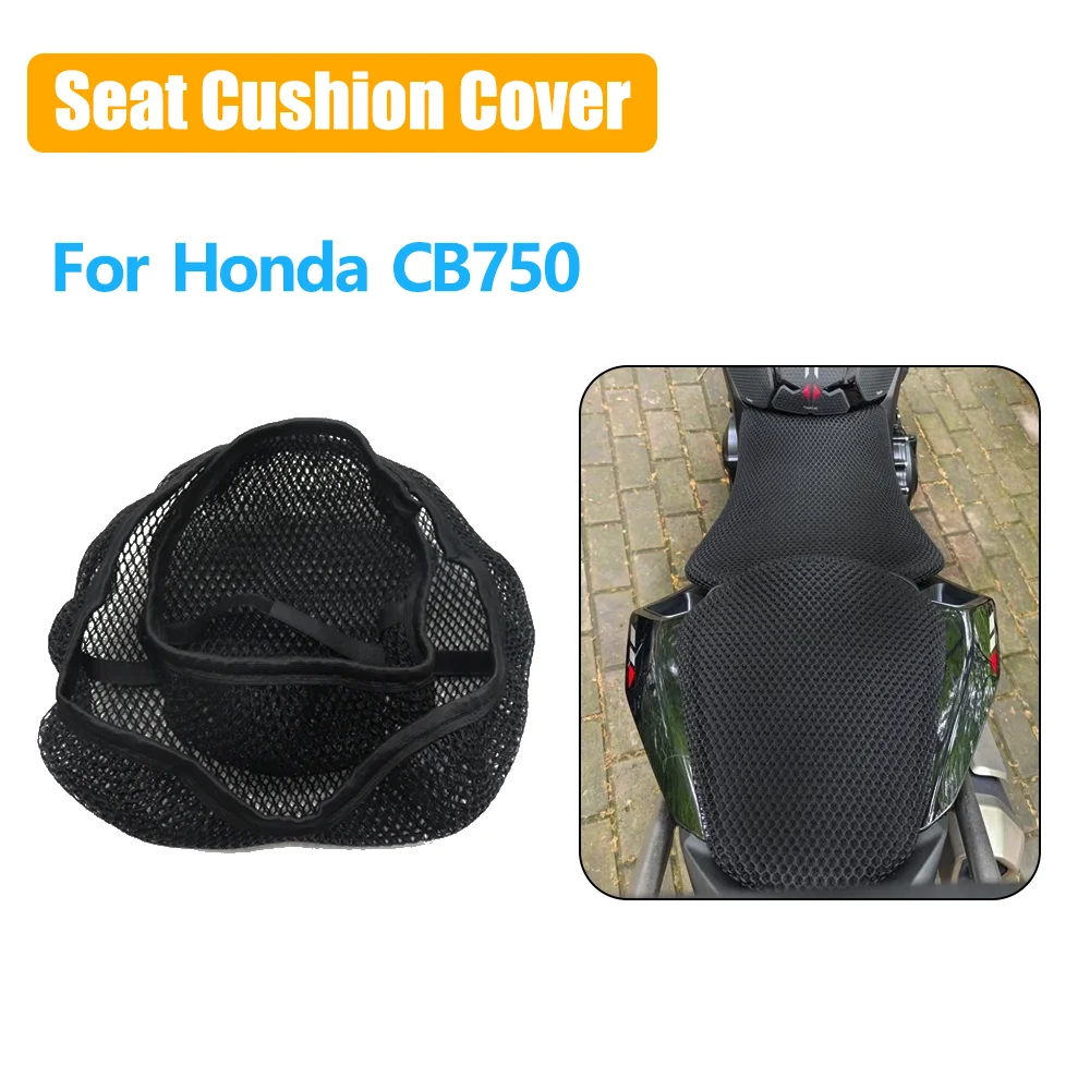 

For Honda CB750 CB 750 CB-750 Hornet Motorcycle Accessories Seat 3D Sunscreen Breathable Mesh Cushion Anti-Slip Seat Cover