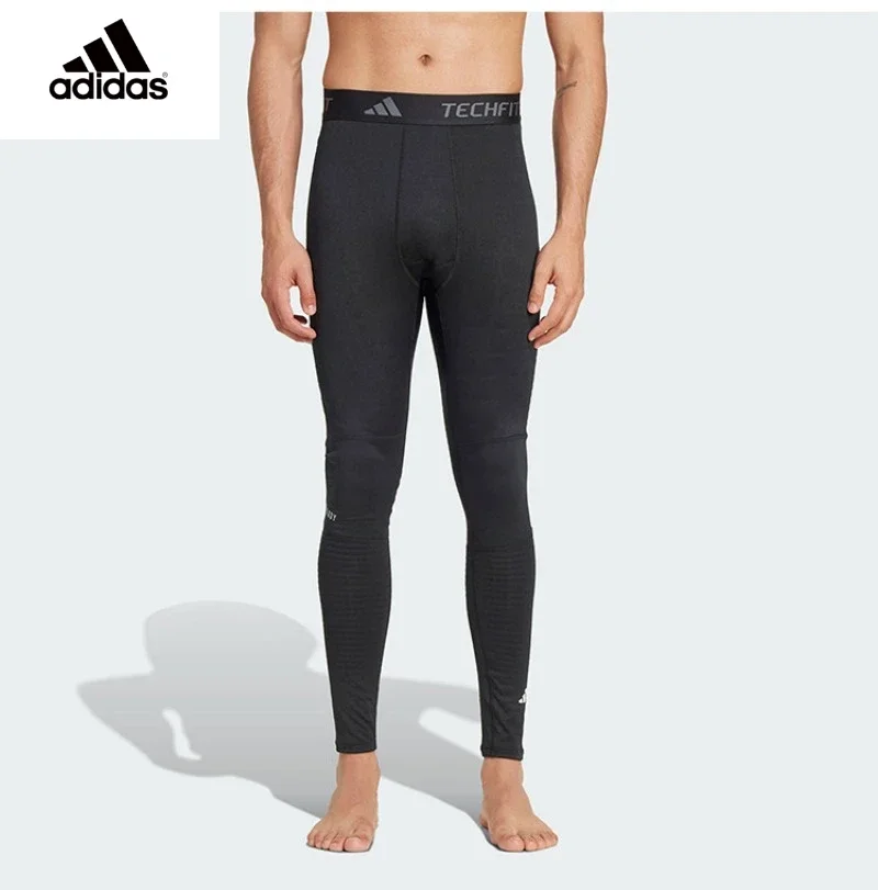 Auténticos pantalones de compresión Adidas TECHFIT para hombre, pantalones Cold.Rdy para Fitness, gimnasio, correr, entrenamiento, pantalones largos de Yoga IN5582
