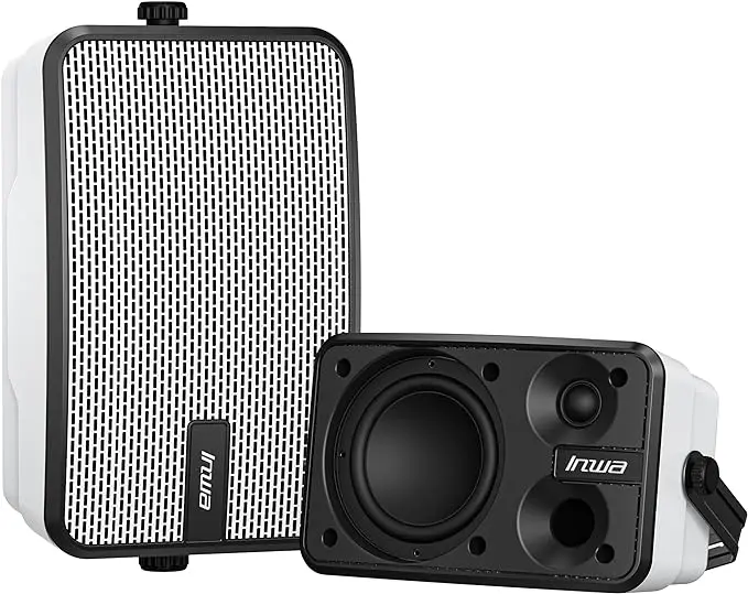 

Outdoor Blue Tooth Speakers IPX5 Waterproof Wall Mount Speaker Powerful Bass Indoor/Outdoor Sound System