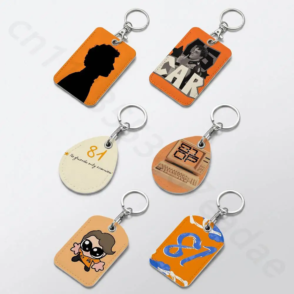 O-Oscar P-Piastri Keychain Card Holder, Badge Credit Card Holder, Student ID Card Holder