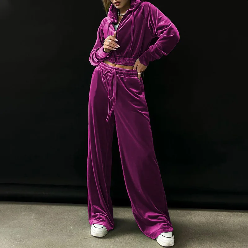 New Autumn Hoodie Women's Fashion Hooded Sweatshirt Women's Sports Casual Pants Set 2 Piece Set