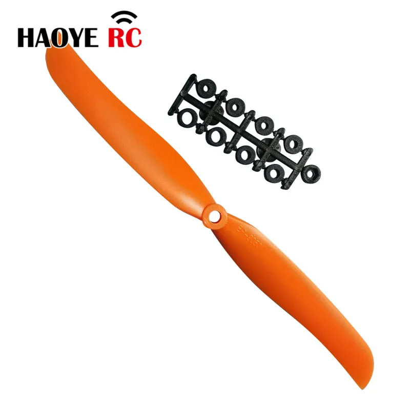 Haoye 10 Pcs 2 Blade Propeller 5030 6030 7035 8040 8060 9050 1060 1160 Direct Drive High-Speed Pro Color Orange Rc Accessories