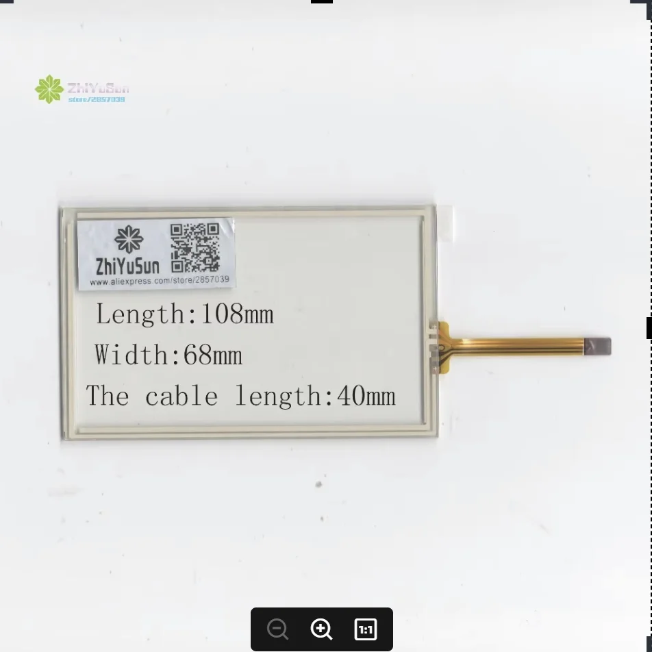 ZhiYuSun  4.3inch 4 line For Car DVD touch screen panel 108mm*68mm this is compatible 108*68 TouchSensor FreeShipping