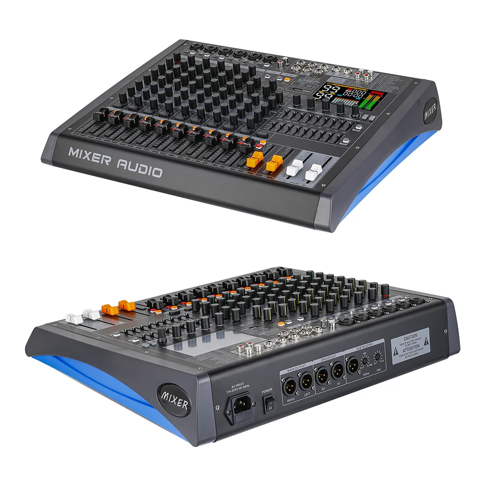 HLG10 Mini 10-Channel High Quality 99DSP with OTG Professional Digital Audio Mixer Recording Console for Karaoke Mixing