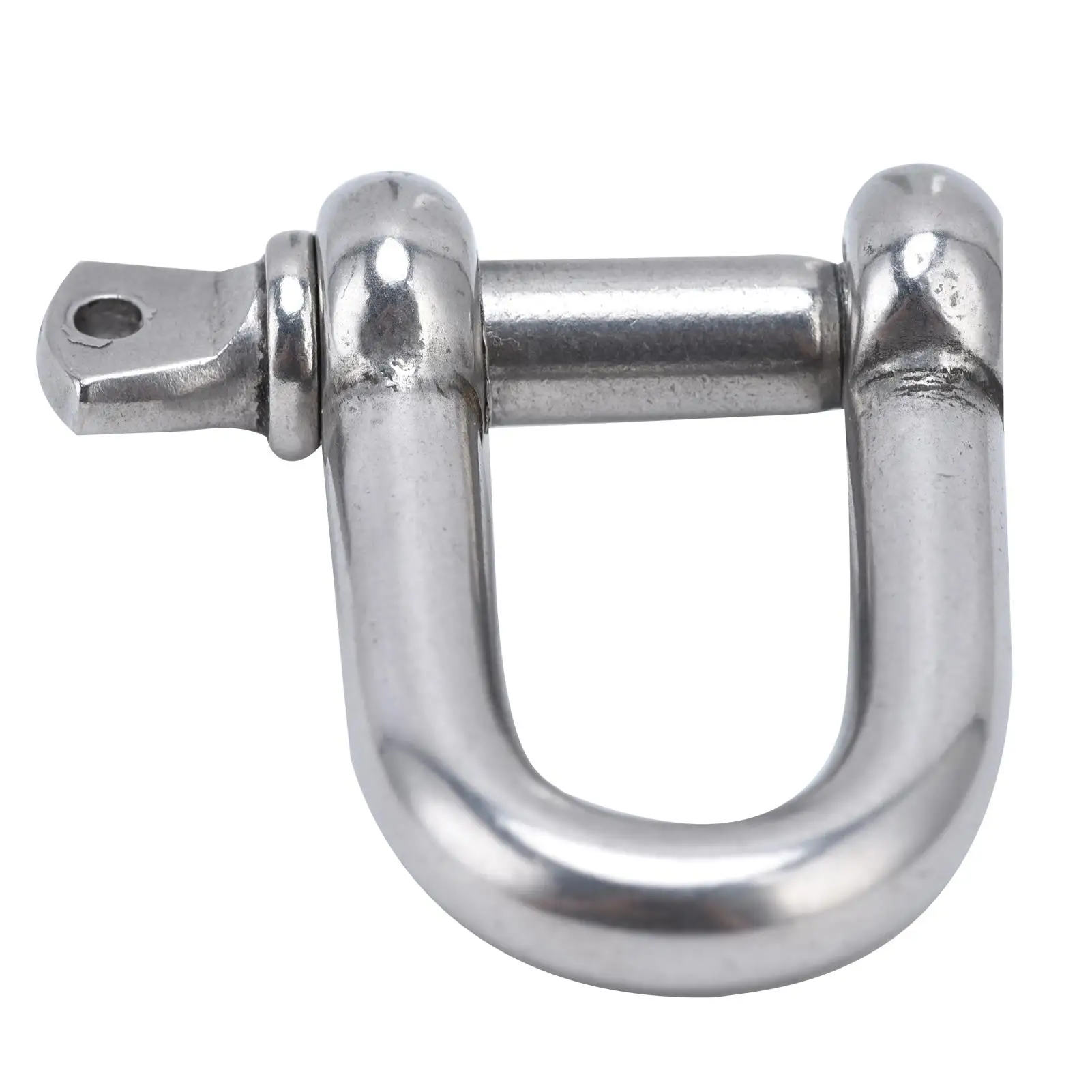 304 Stainless Steel M4-M20 Antirust Dee Shackles D Shackle with Screw Pin, Carabiner Connector for Lifting & Towing