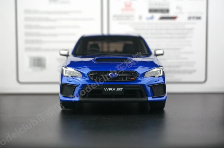 OTTO 1:18 Impreza WRX STI 2021 Blue JDM Limited to 2000 Pieces Simulation Resin Static Car Model Toys Gift