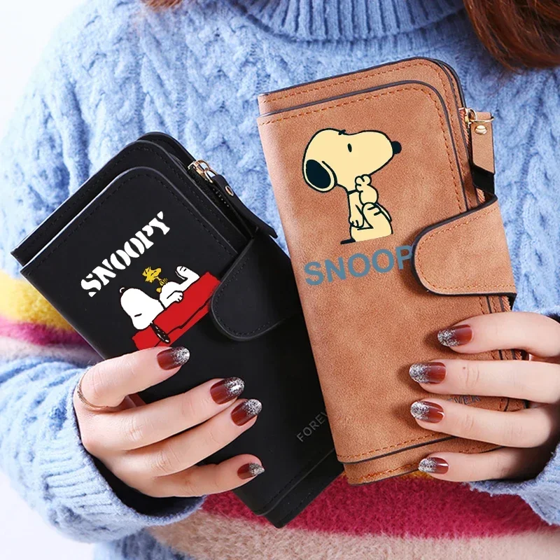 Kawaii Snoopys Wallet Women Wallets Card Wallet Coin Wallet Women Bags for Women Purse ID Wallets Female Coin Purse Gift