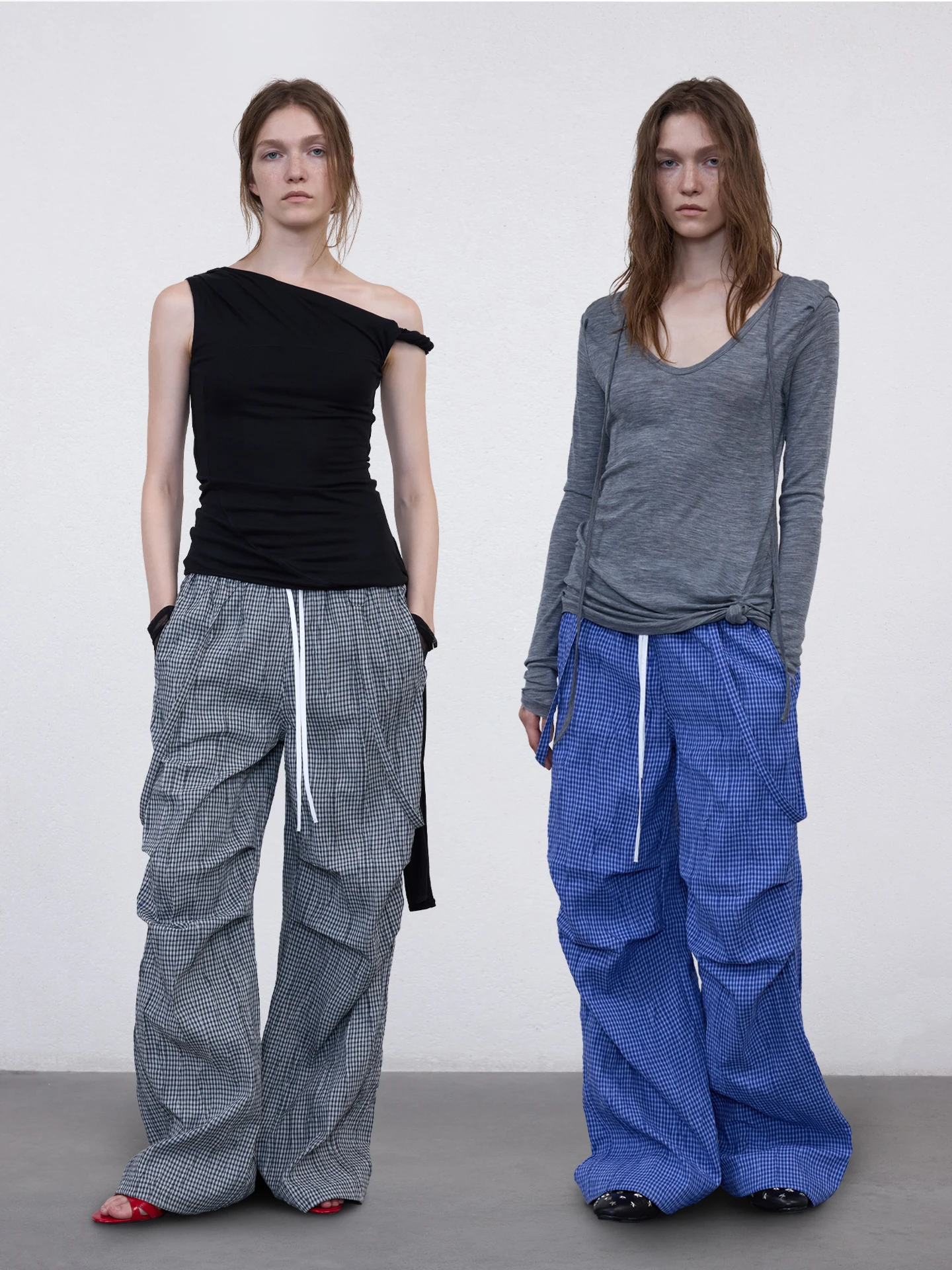 

Loose Casual Pants Women's Straight Leg Design Sensation Utili Pants American Sle l Waist Cotton Blend