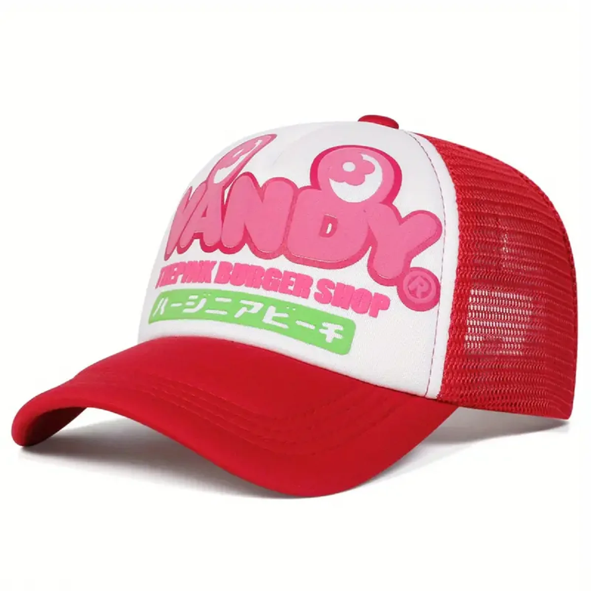 فاندي اليابانية المطبوعة الرجال قبعة شبكية قبعة بيسبول الهيب هوب قبعة المرأة عالية الجودة في الهواء الطلق قبعة الشمس عادية قبعة للحماية من الشمس