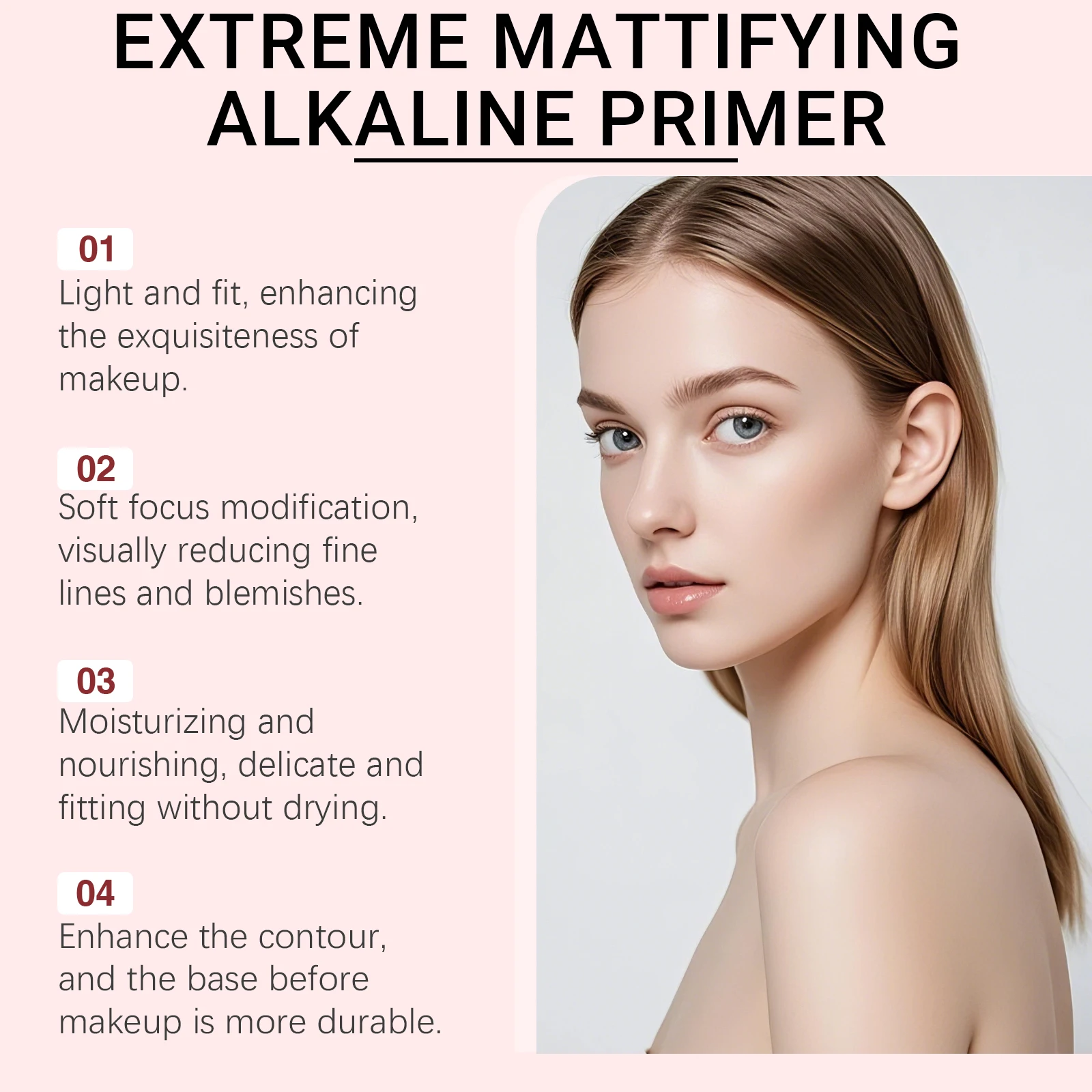 Feuchtigkeitsspendender Primer: Leichte und feuchtigkeitsspendende Basis für einen natürlichen Soft-Fokus, strahlendes Finish, hält die Haut feuchtigkeitsspendend